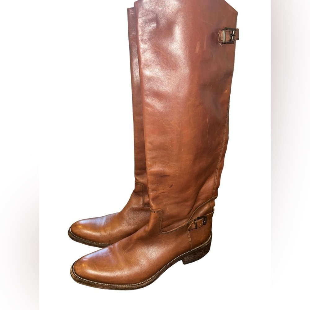 Fru. it Leather  Tall Brown Boots - Picture 4 of 10